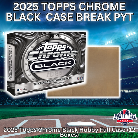 2025 Topps Chrome Black Hobby FULL CASE (12-Box) Break PYT #890