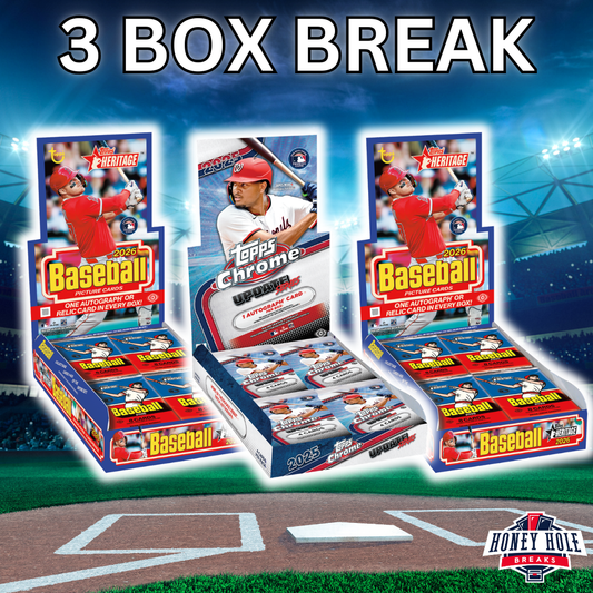 2x 2026 Topps Heritage Baseball Hobby, 1x 2025 Topps Chrome Update Baseball Hobby -  RANDOM TEAM Break #1570