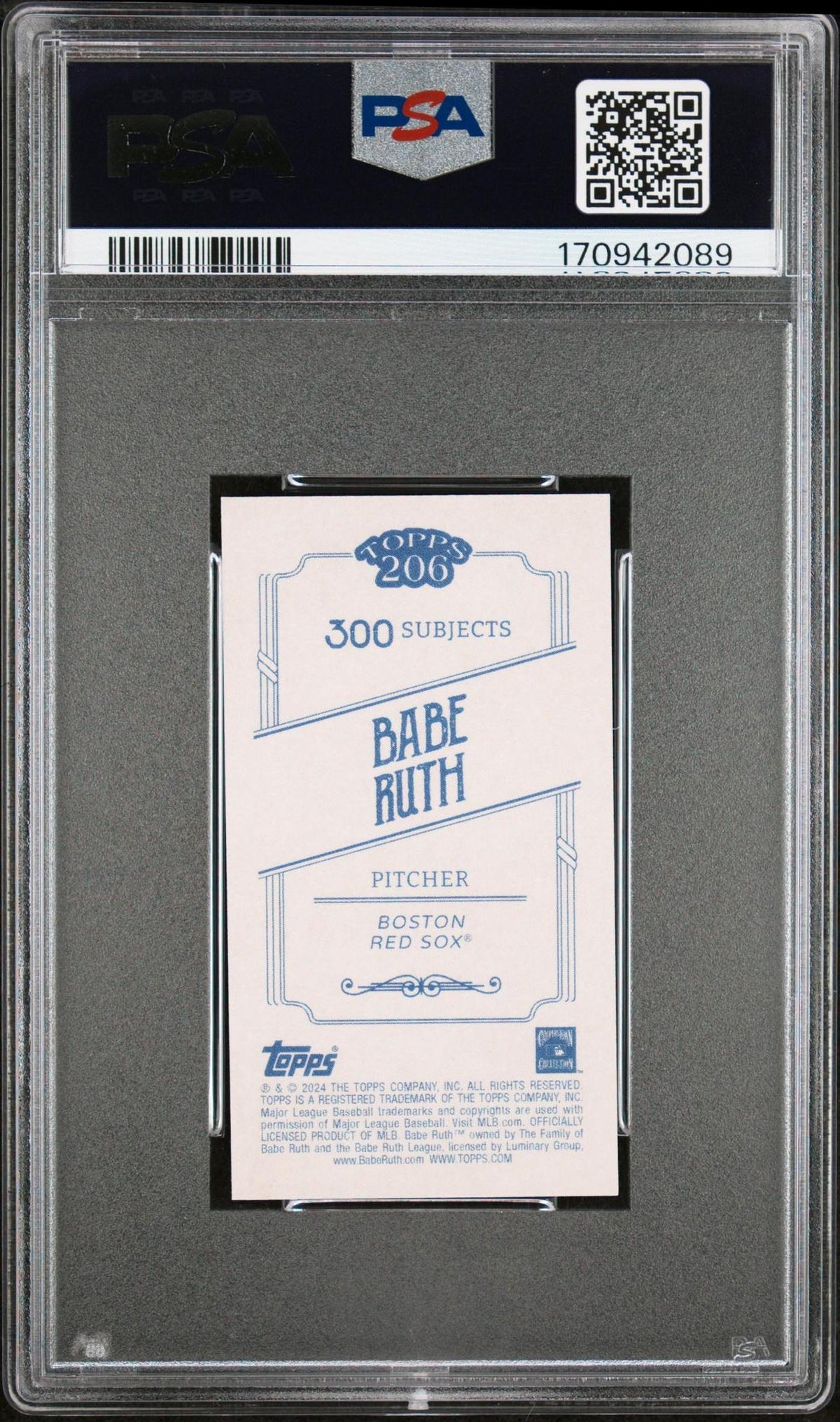 2024 Topps 206 Babe Ruth PSA 10