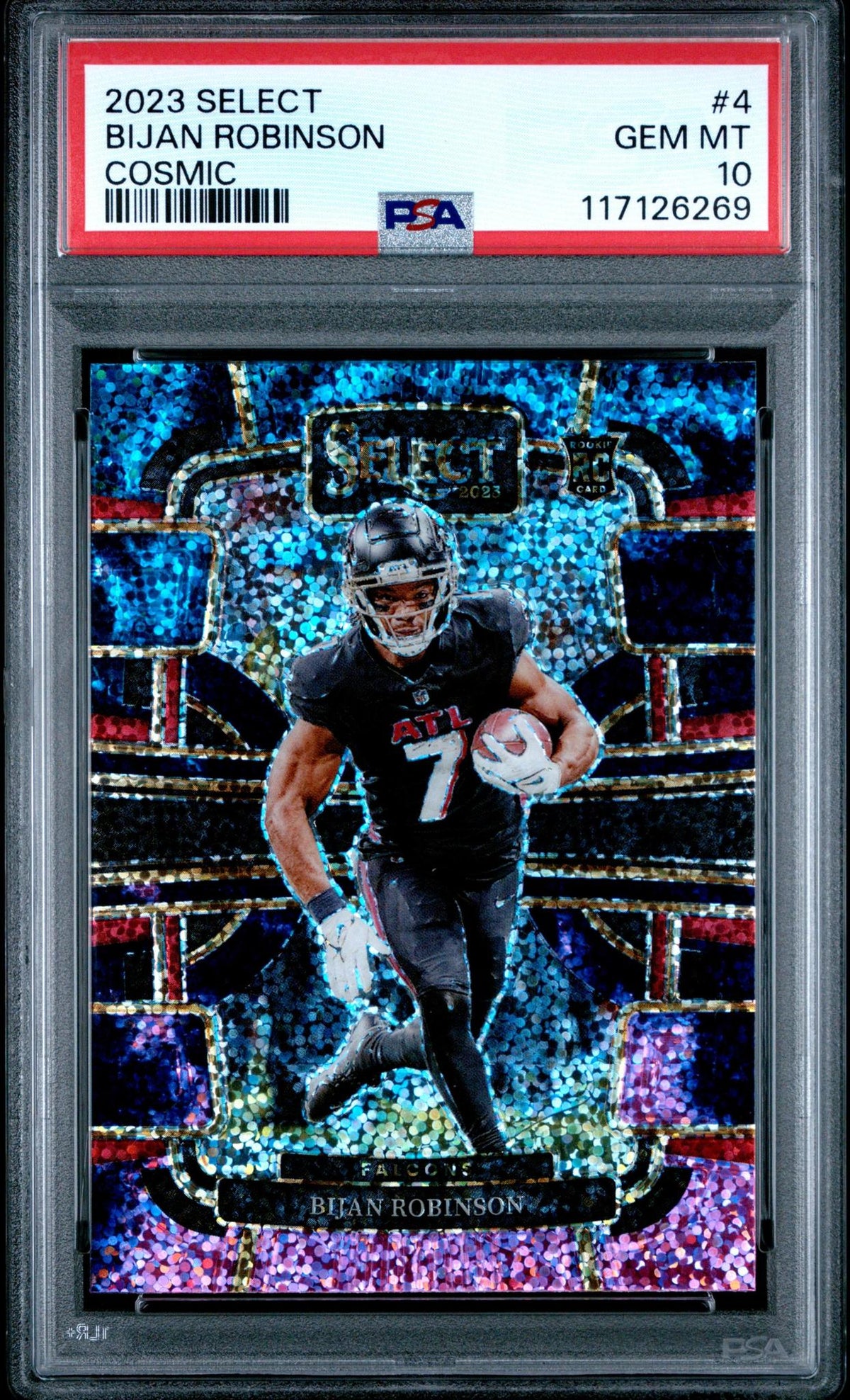 2023 PANINI SELECT 4 BIJAN ROBINSON COSMIC PSA 10
