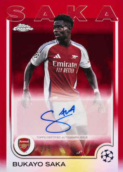 2024/25 Topps UEFA Club Competitions Chrome Soccer Jumbo Box