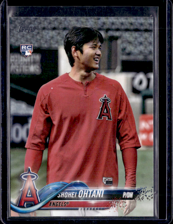 2018 Topps Update Shohei Ohtani US1 Warm Up Shirt Variation Rookie SP
