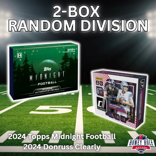 1x '24 Topps Midnight, 1x '24 Panini Clearly Donruss - Random Division Break #1106