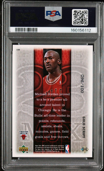 1999 UPPER DECK MVP 198 MICHAEL JORDAN GOLD SCRIPT