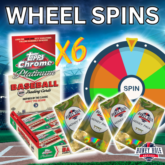 WHEEL SPINS!! HALF CASE 2025 Topps Chrome Platinum Baseball Hobby + HONEY PACKS!! - Break #1780