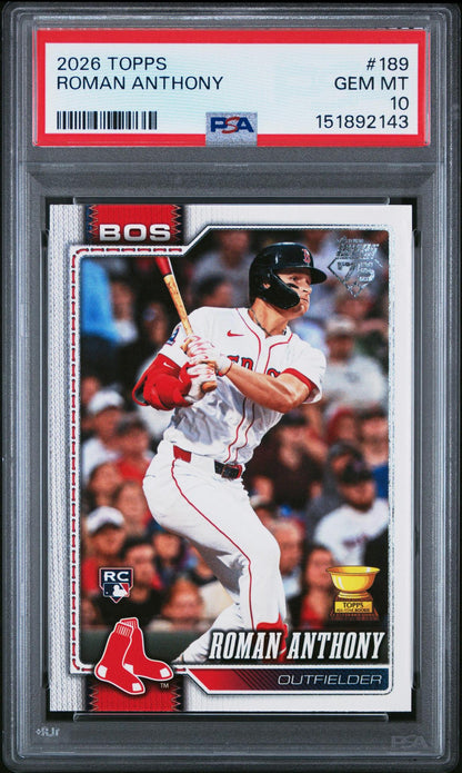 2026 Topps Roman Anthony #189 Rookie PSA 10