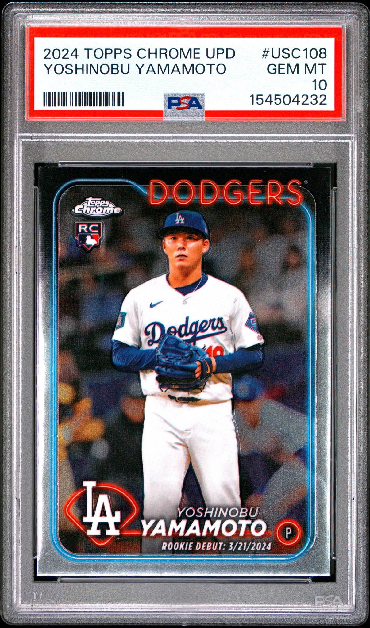 2024 Topps Chrome Update USC108 Yoshinobu Yamamoto