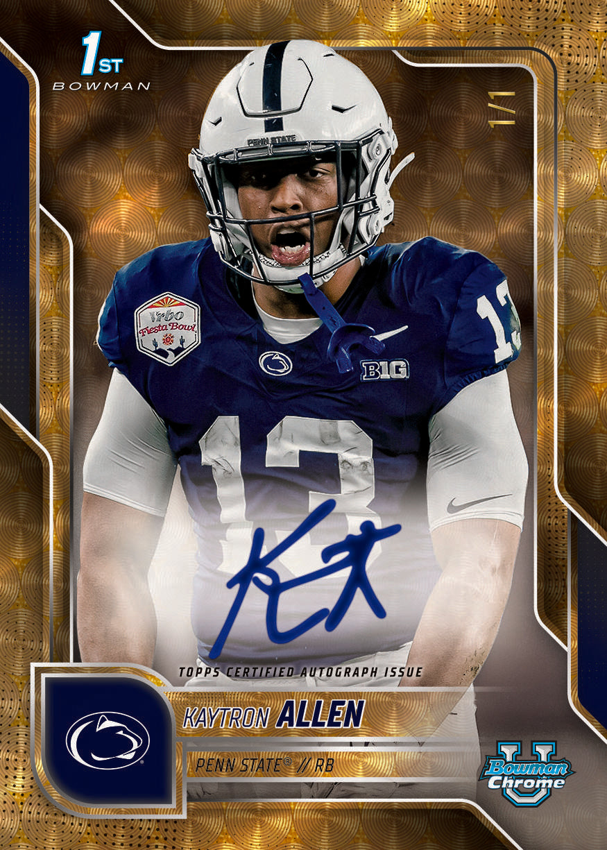 2025 Bowman Chrome University Football Mega Box