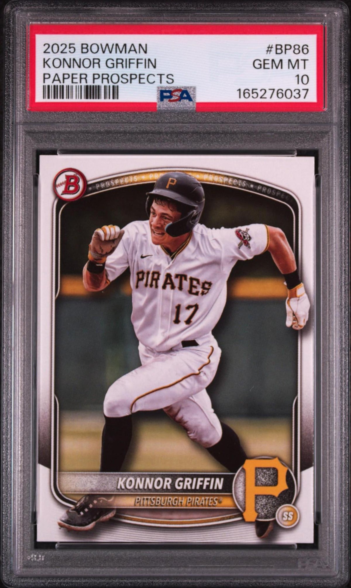 2025 BOWMAN PAPER PROSPECTS BP86 KONNOR GRIFFIN PSA 10