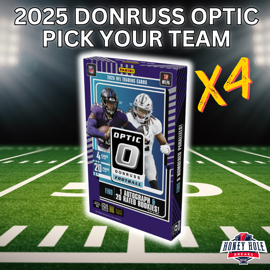 4x 2025 Panini Donruss Optic Football Hobby - Pick Your Team Break #1597