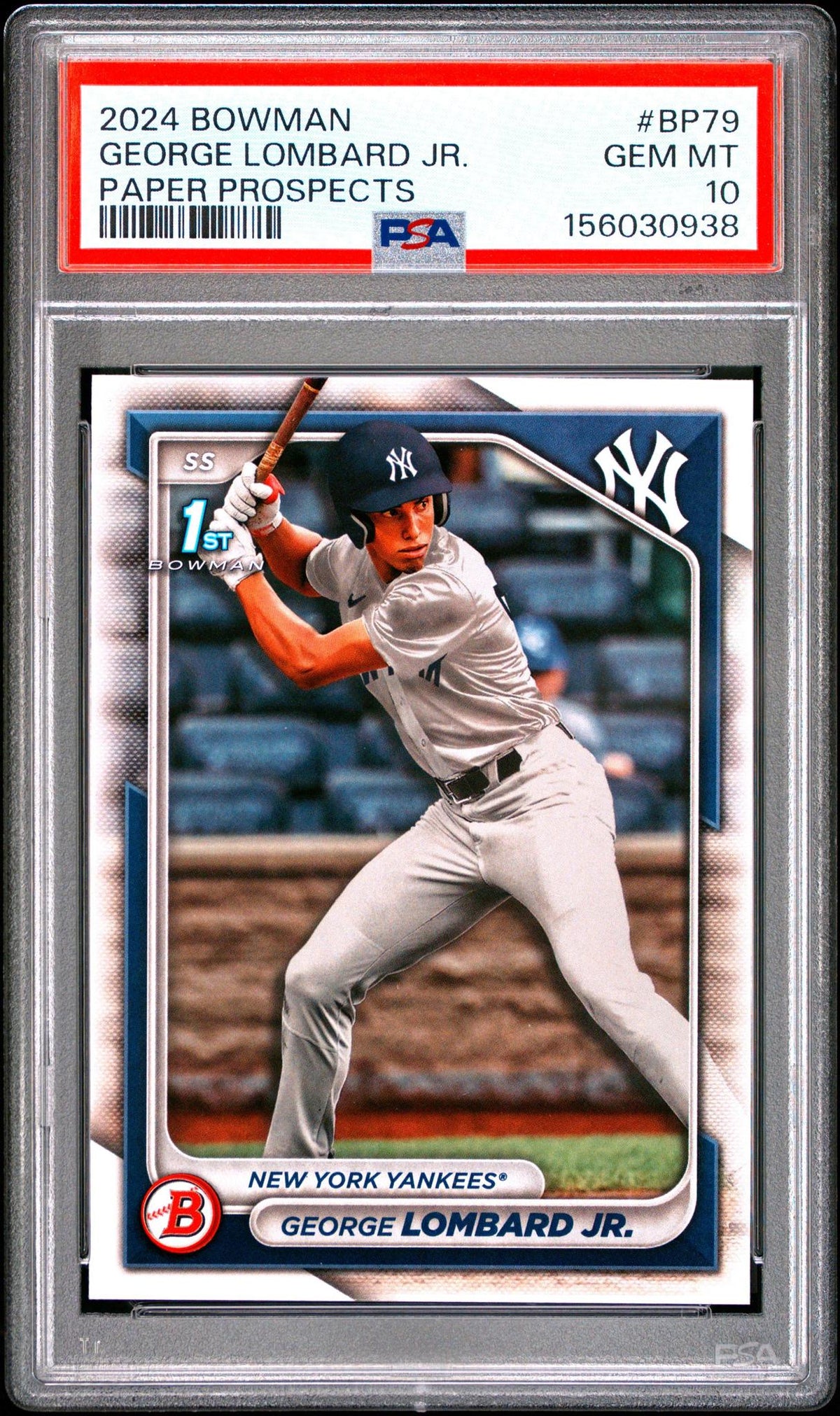 2024 Bowman Paper Prospects BP79 George Lombard Jr. PSA 10