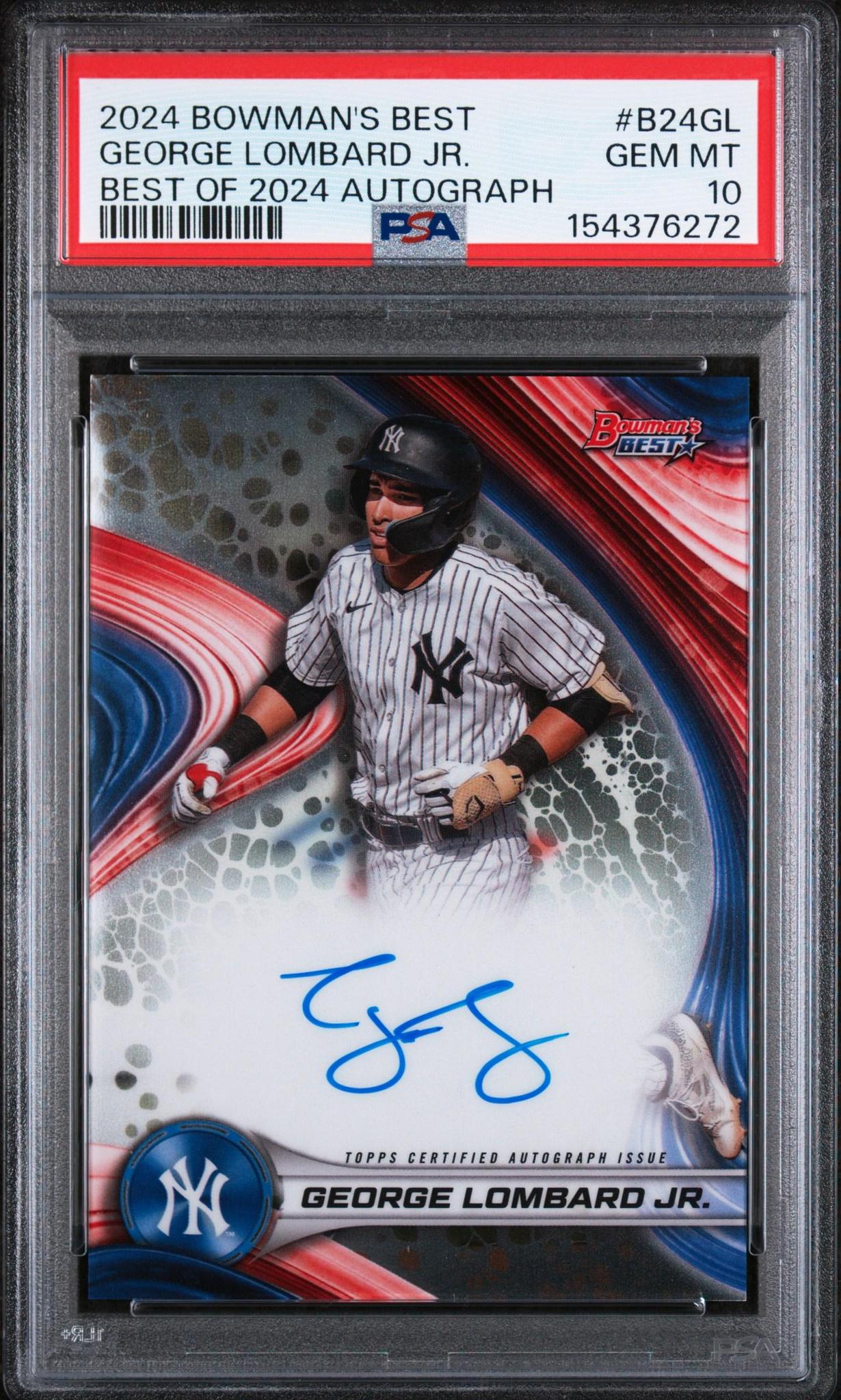 2024 Bowman's Best Best of 2024 Autographs B24GL George Lombard Jr.