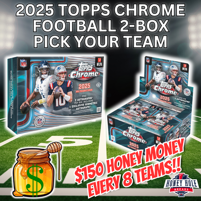 1x '25 Topps Chrome Football Delight, 1x '25 Topps Chrome Football Jumbo - Pick Your Team Break #1696