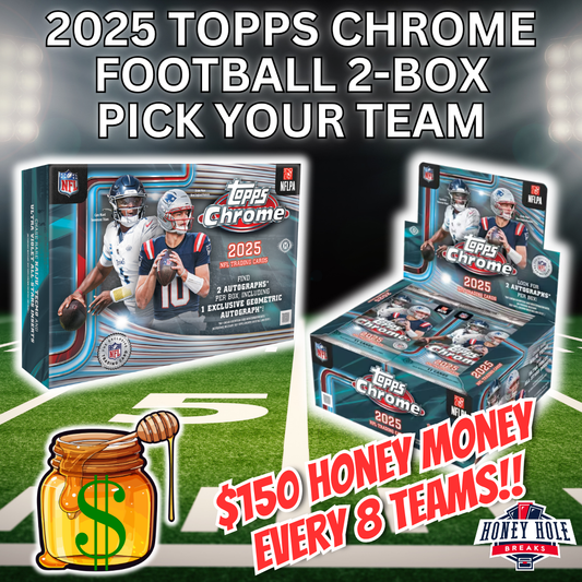 1x '25 Topps Chrome Football Delight, 1x '25 Topps Chrome Football Jumbo - Pick Your Team Break #1696