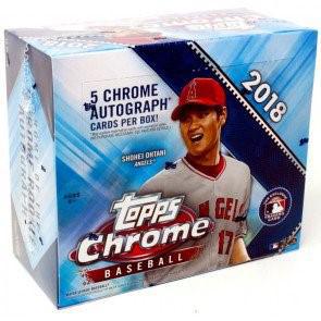 2018 Topps Chrome Baseball Jumbo HTA Box