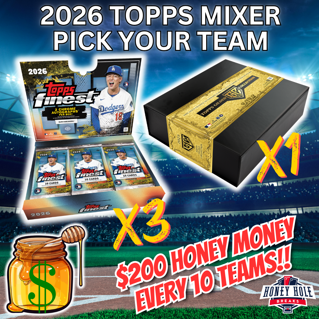 3x 2026 Topps Finest Baseball Hobby, 1x 2025 Topps Gilded Collection Baseball Hobby - PICK YOUR TEAM Break #2206