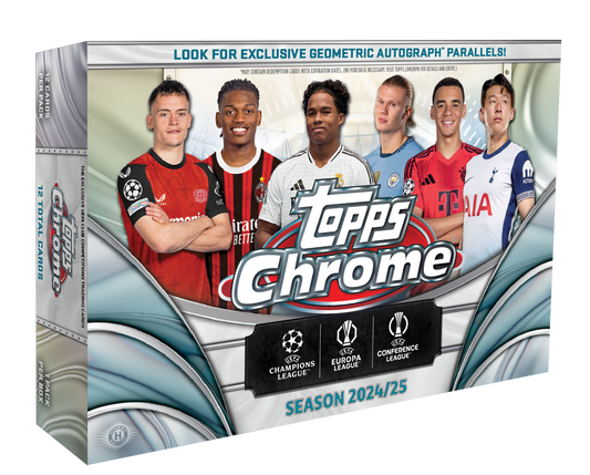 2024/25 Topps UEFA Club Competitions Chrome Soccer Breaker's Delight Box