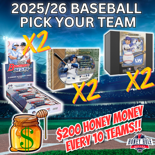 2x 2026 Under Wraps Autographed Baseballs, 2x 2025 Bowman's Best Hobby, 2x 2025 Topps Museum Collection Hobby - PICK YOUR TEAM Break #1794