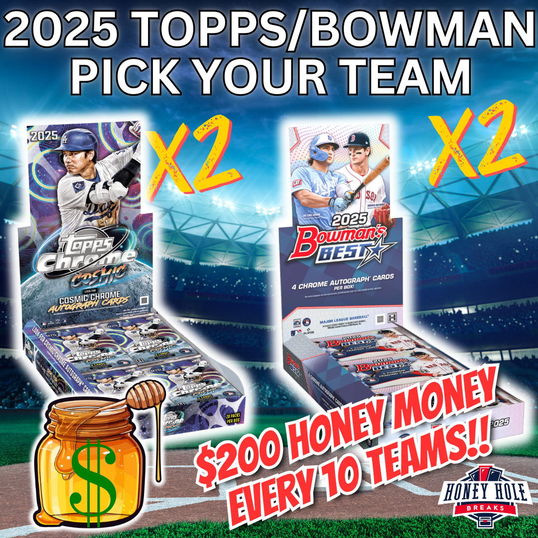 2x '25 Cosmic Chrome Baseball Hobby, 2x '25 Bowman's Best Baseball Hobby - PICK YOUR TEAM Break #1664