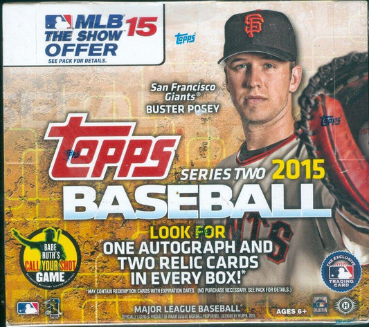 2015 Topps Series 2 Baseball Jumbo Hobby Box