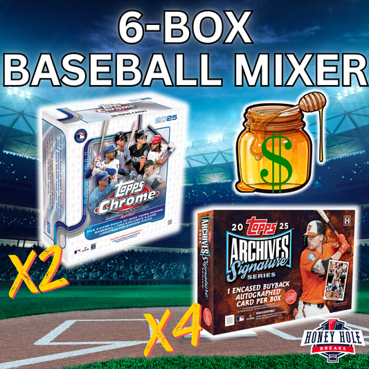 2x '25 Topps Chrome Logofractor, 4x '25 Topps Archives Active Player Edition - 3 RANDOM TEAM Break #1091
