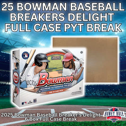 2025 Bowman Baseball Breaker's Delight FULL CASE (6-Box) Break PYT #922