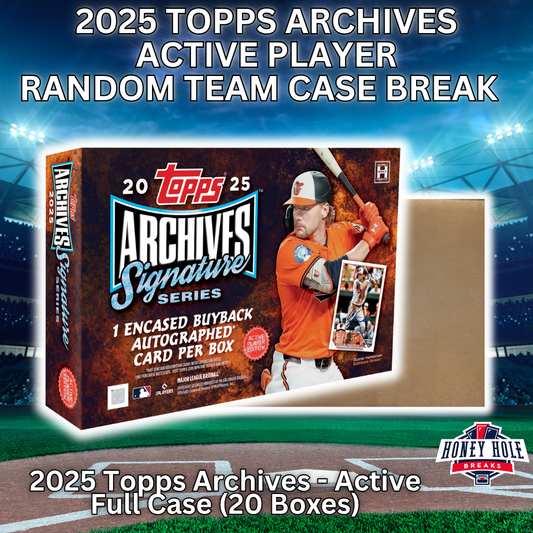 FULL CASE 2025 Topps Archives Active Player (20 Boxes) - Random Team Break #1085