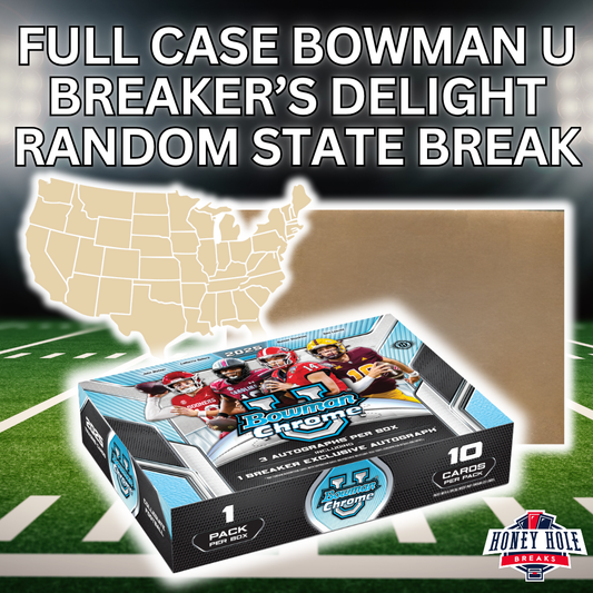 FULL CASE 2025 Bowman Chrome University Breaker's Delight - Random State Break #1212