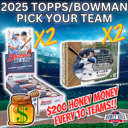2x '25 Bowman's Best Baseball Hobby, 2x '25 Topps Museum Collection Baseball Hobby - PICK YOUR TEAM Break #1669