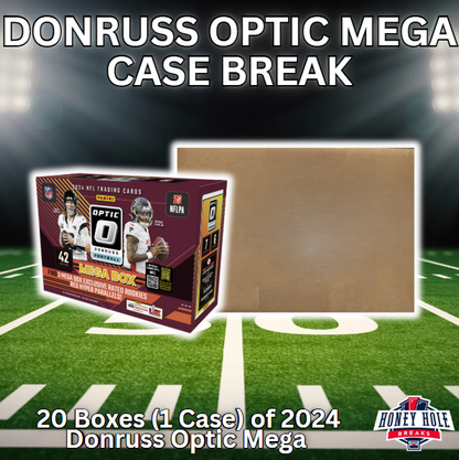 Full Case Break Donruss Optic Football Hobby Mega - PICK YOUR TEAM #892