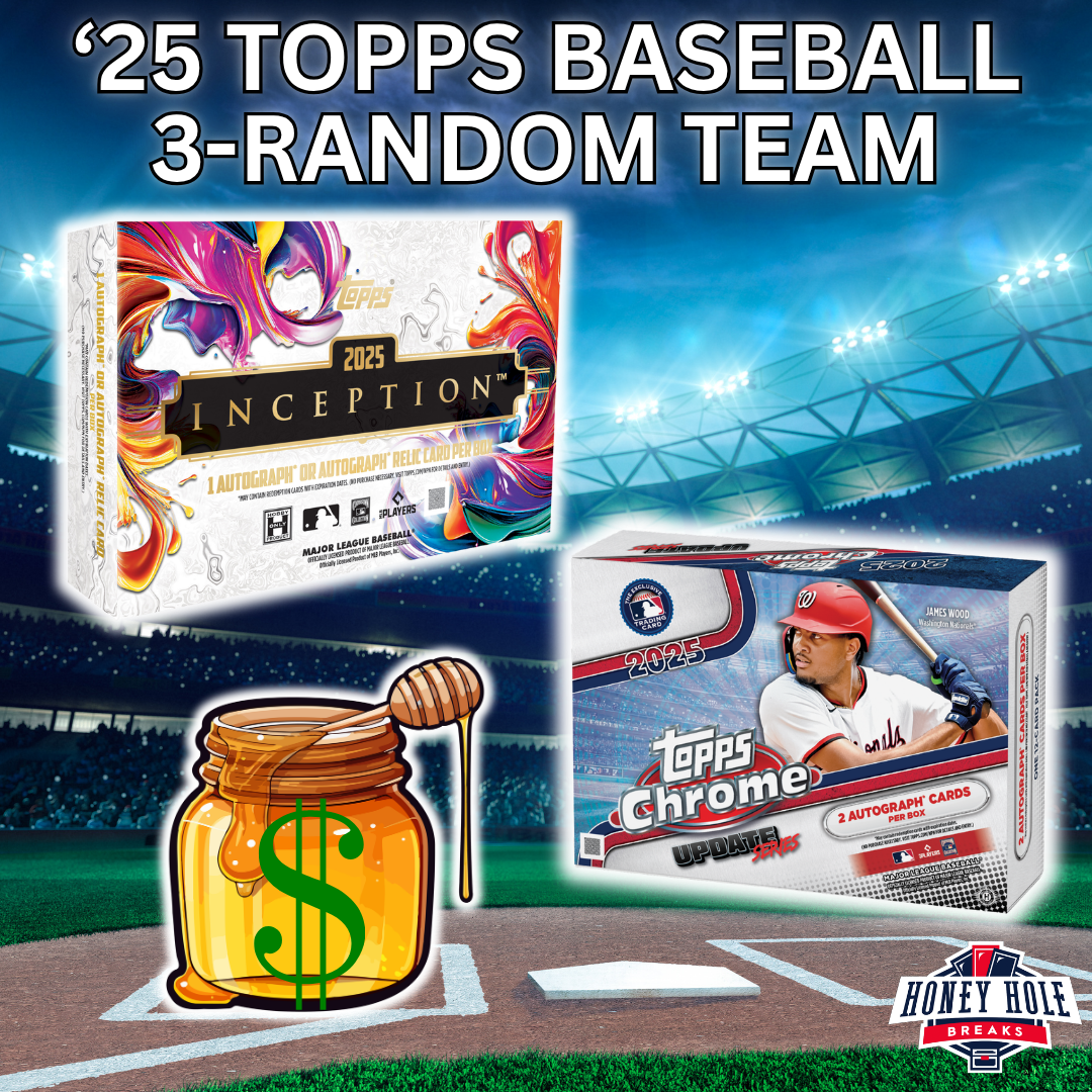 1x 2025 Topps Inception Baseball Hobby, 1x 2025 Topps Chrome Update Baseball Delight - 3 RANDOM TEAM Break #1848