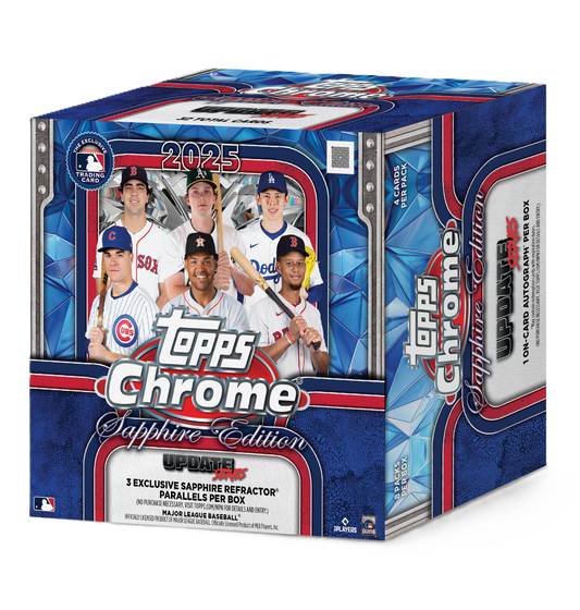 2025 Topps Chrome Update Series Baseball Sapphire Edition Box