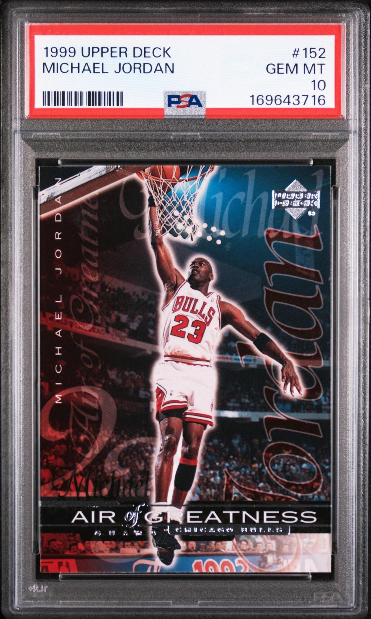 1999 UPPER DECK 152 MICHAEL JORDAN