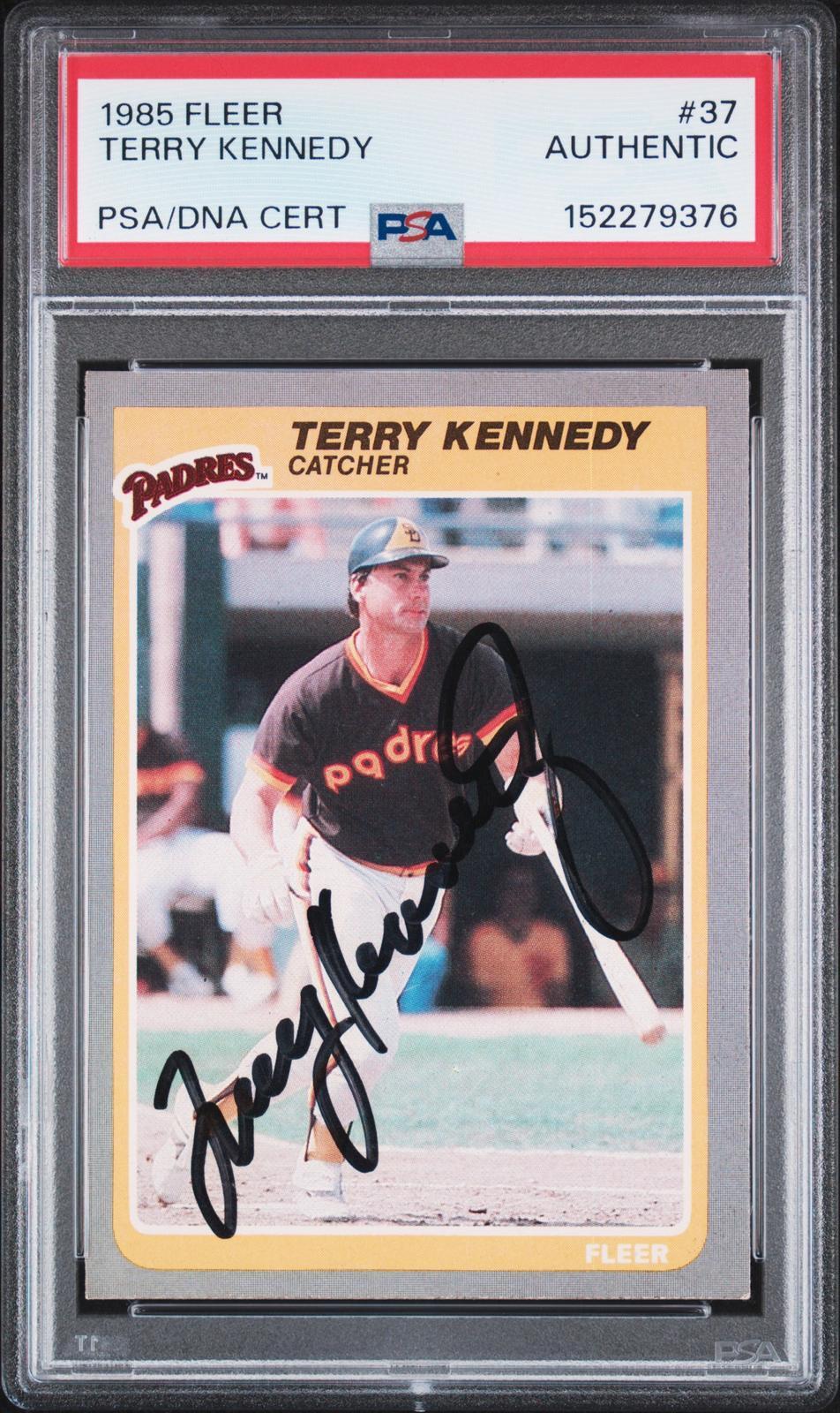 1985 Fleer #37 Terry Kennedy PSA Authentic