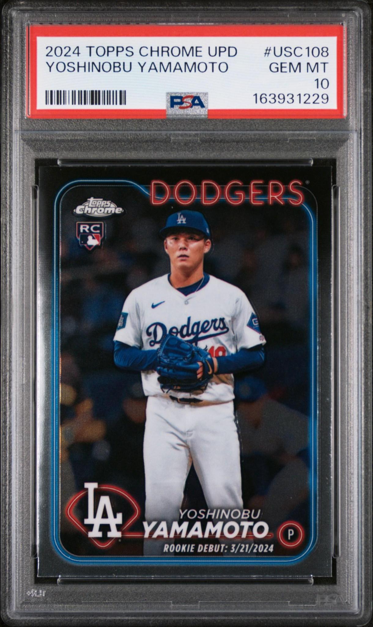 2024 TOPPS CHROME UPDATE USC108 YOSHINOBU YAMAMOTO