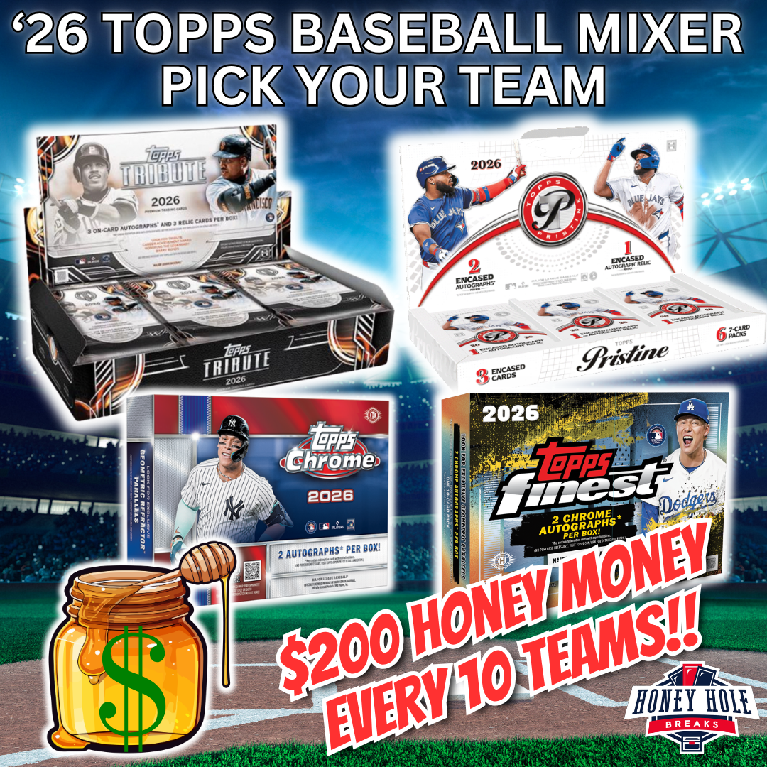 1x 2026 Topps Tribute Baseball Hobby, 1x 2026 Topps Pristine Baseball Hobby, 1x 2026 Topps Chrome Baseball Delight, 1x 2026 Topps Finest Baseball Delight  - PICK YOUR TEAM Break #2007