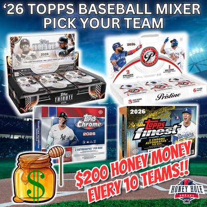 1x 2026 Topps Tribute Baseball Hobby, 1x 2026 Topps Pristine Baseball Hobby, 1x 2026 Topps Chrome Baseball Delight, 1x 2026 Topps Finest Baseball Delight  - PICK YOUR TEAM Break #2007