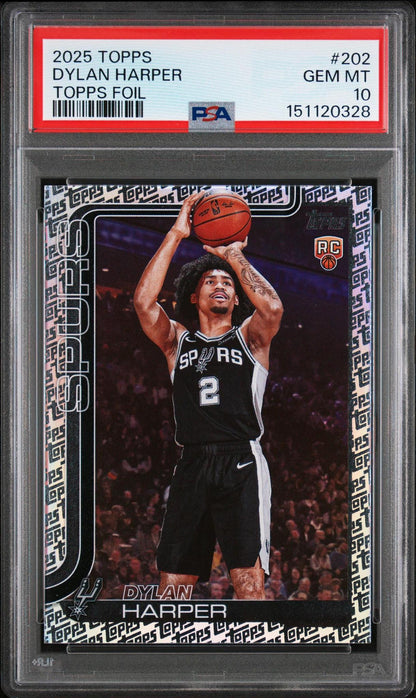 2025 Topps Dylan Harper #202 Topps Foil PSA 10