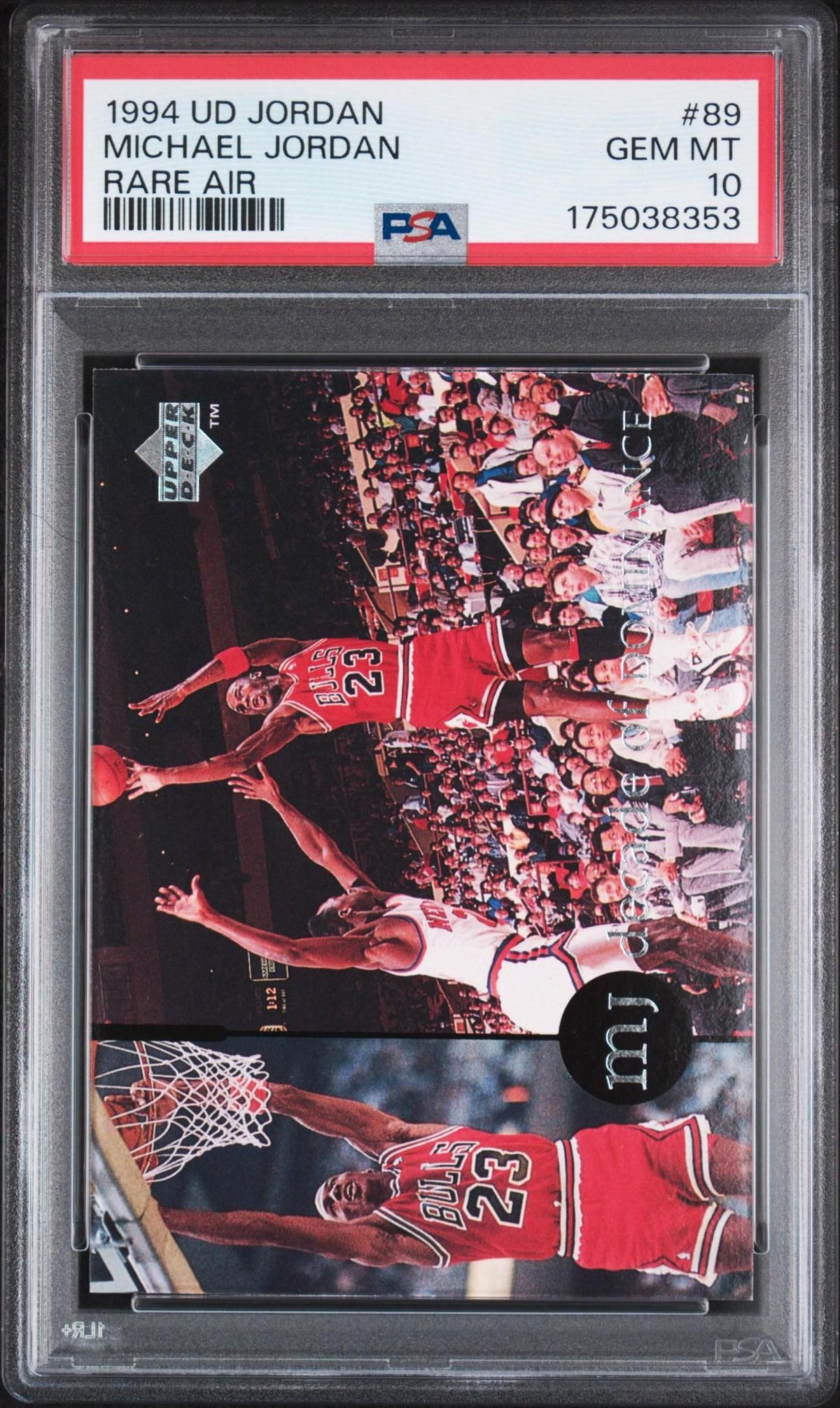 1994 UPPER DECK MJ RARE AIR 89 MICHAEL JORDAN PSA 10