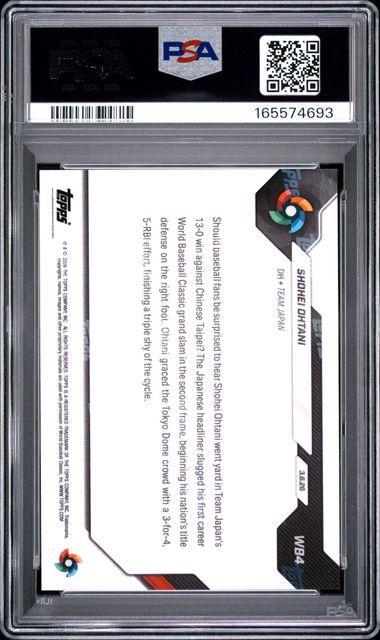 2026 TOPPS NOW WORLD BASEBALL CLASSIC #WB4 SHOHEI OHTANI PSA 10
