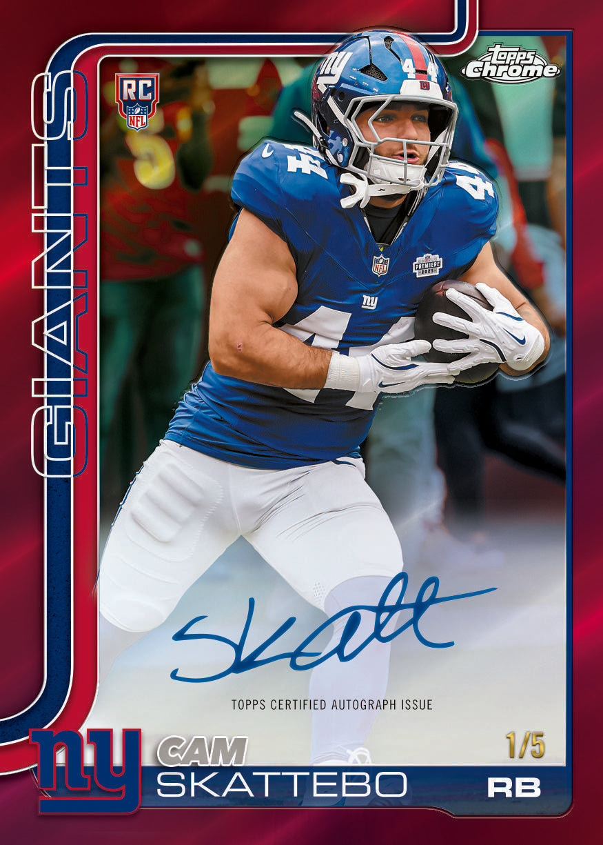 2025 Topps Chrome Football Jumbo Box