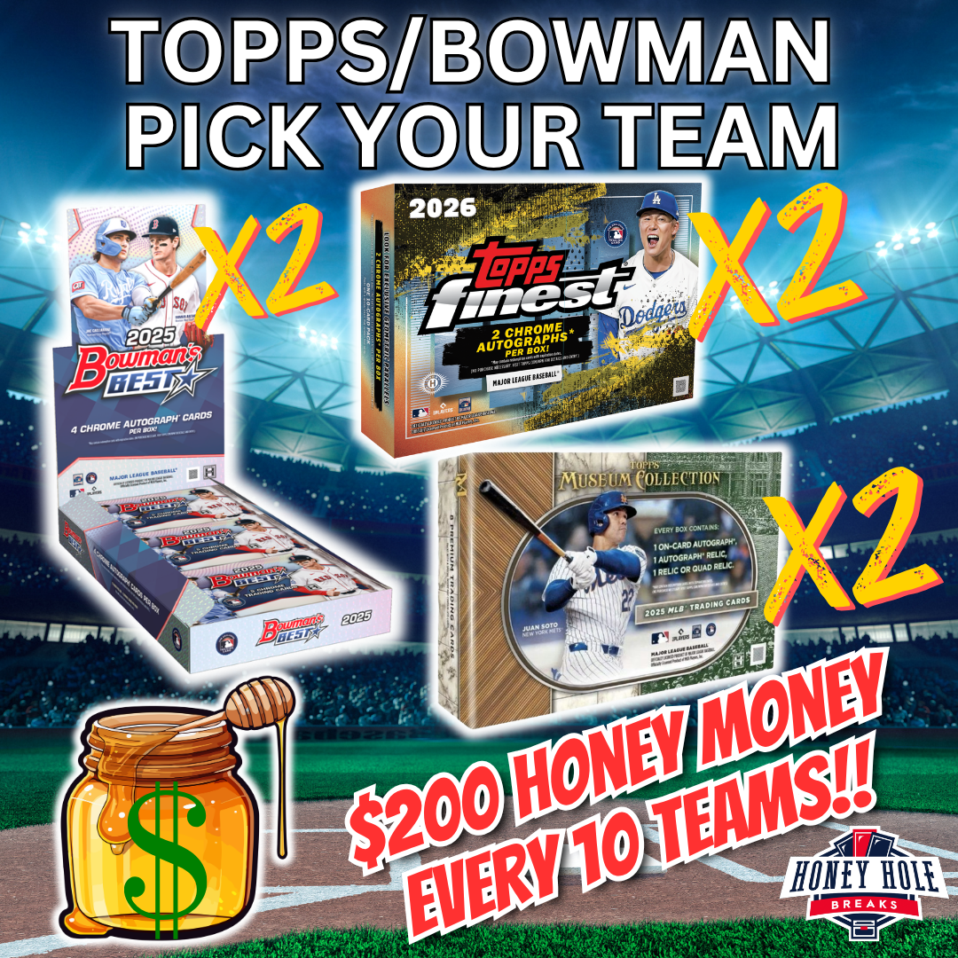 2x '26 Topps Finest Baseball Delight, 2x '25 Bowman's Best Baseball Hobby, 2x '25 Topps Museum Collection Baseball Hobby - PICK YOUR TEAM Break #2055