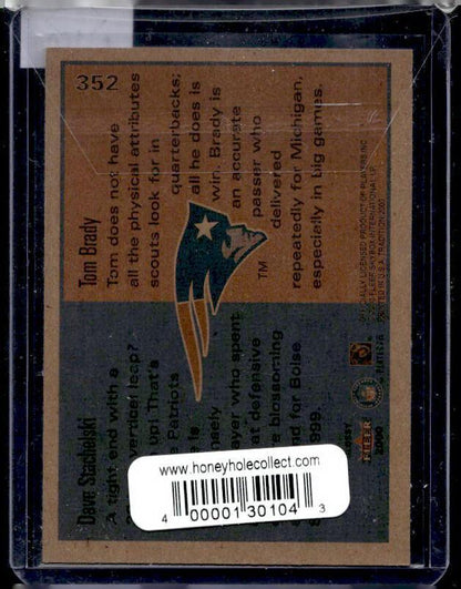 2000 Fleer Tradition Tom Brady #352 Rookie