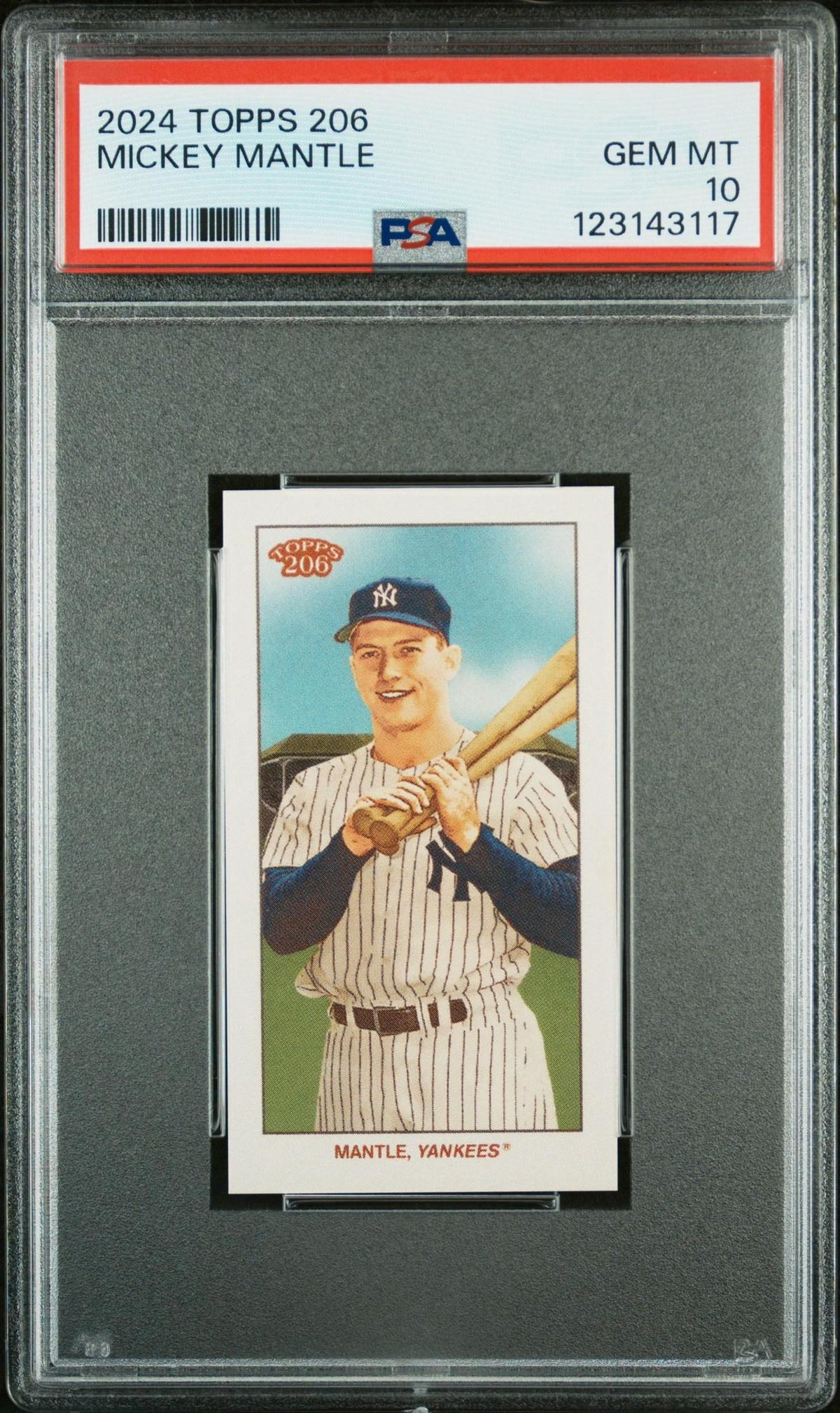 2024 TOPPS 206 MICKEY MANTLE PSA 10