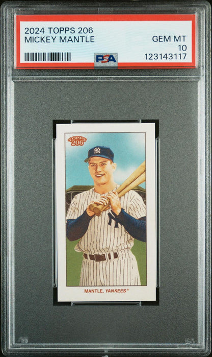 2024 TOPPS 206 MICKEY MANTLE PSA 10