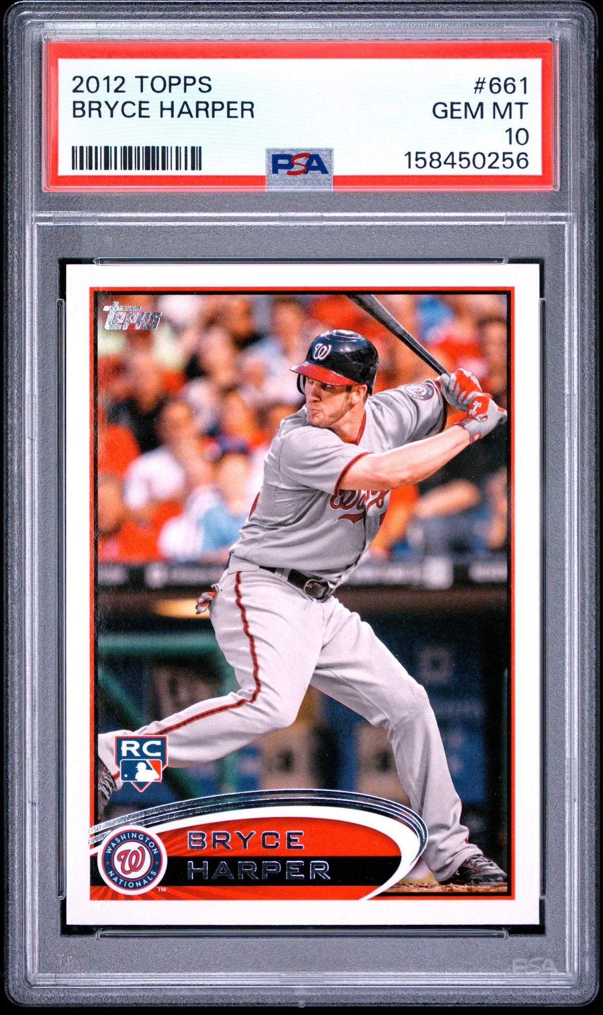 2012 TOPPS 661 BRYCE HARPER PSA 10