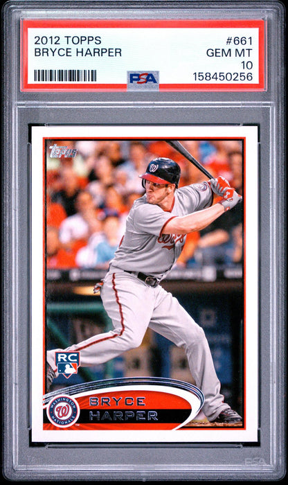 2012 TOPPS 661 BRYCE HARPER PSA 10