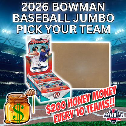 FULL CASE 2026 Bowman Baseball Jumbo (8 BOXES) - PICK YOUR TEAM Break #1715