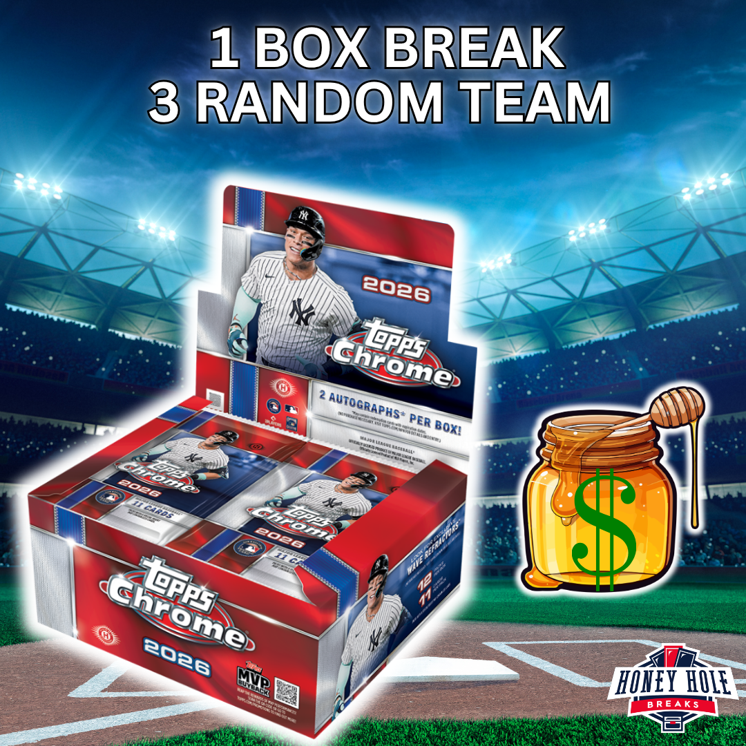 Random Add Break 1 Box 2026 Topps Chrome Baseball Jumbo - 3 RANDOM TEAM Break #2204 ...