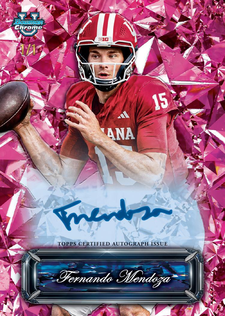 2025 Bowman Chrome University Football Sapphire Edition Box